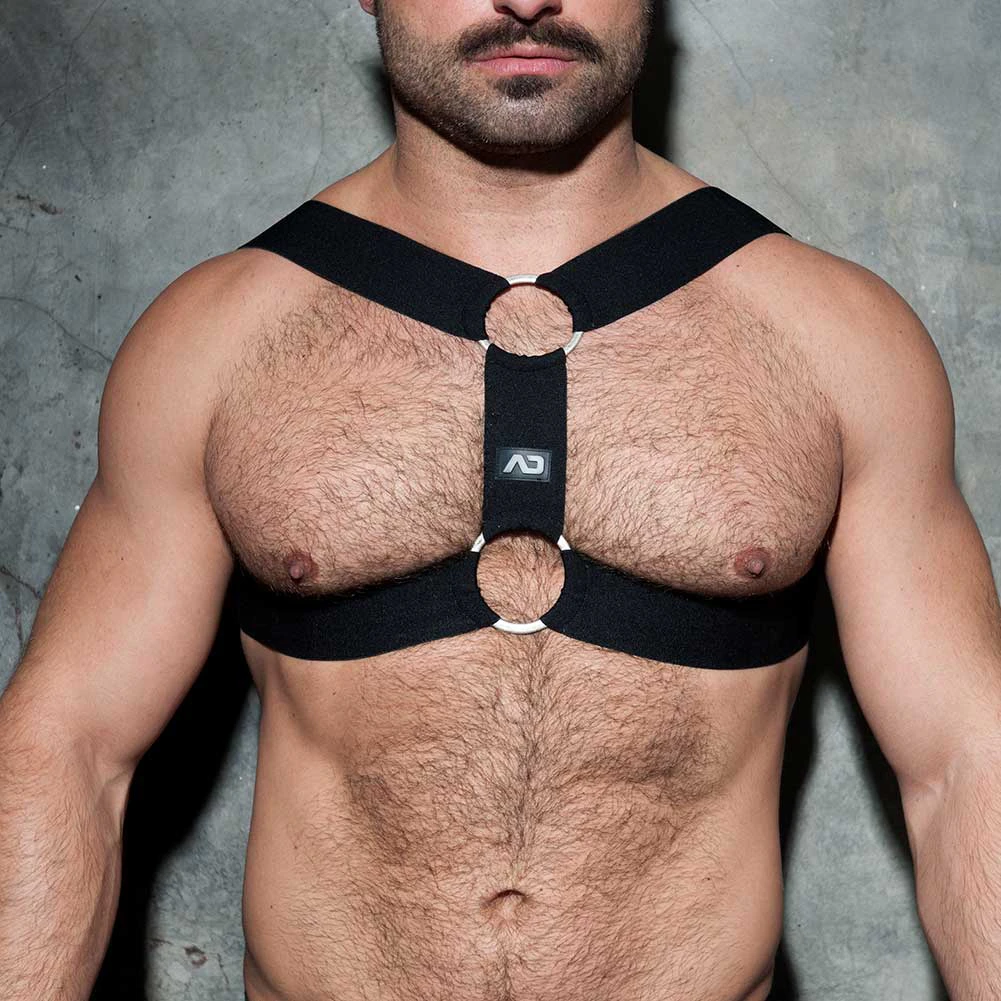 Addicted Double Ring Harness ADF116 Black