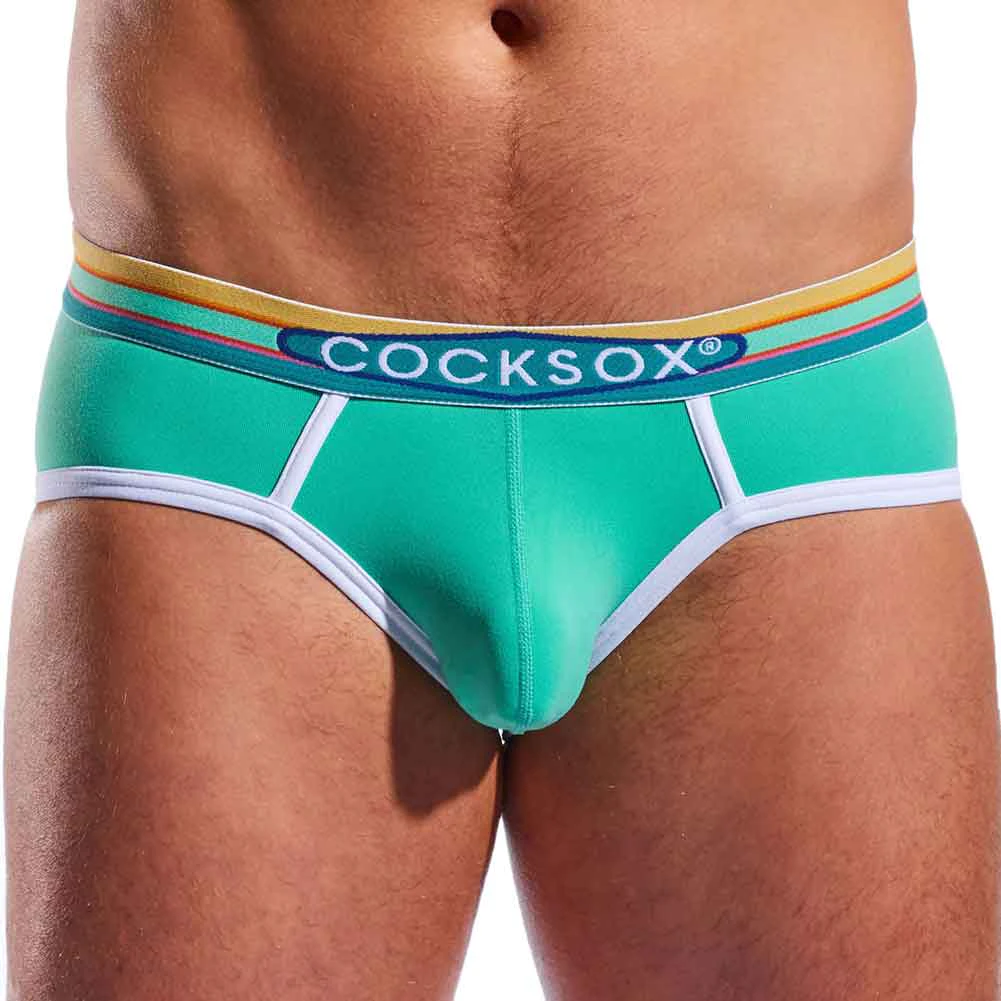 Cocksox Florida Sports Beach Brief CX76N Clearwater Green