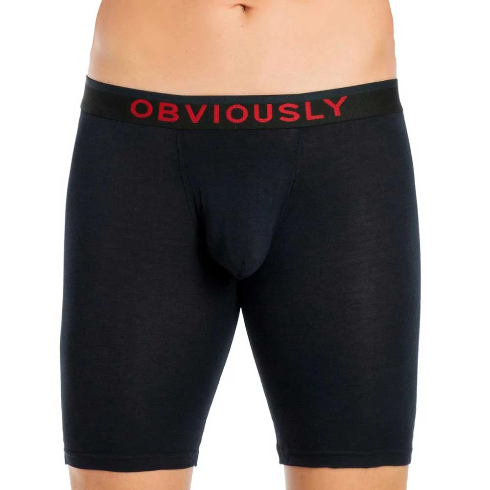 Obviously FreeMan Boxer Brief 9 Inch Leg C01 Black