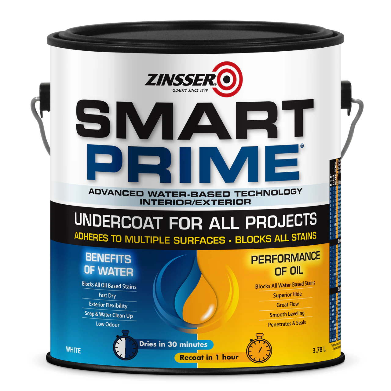 Zinsser Smart Prime Undercoat 3.78L