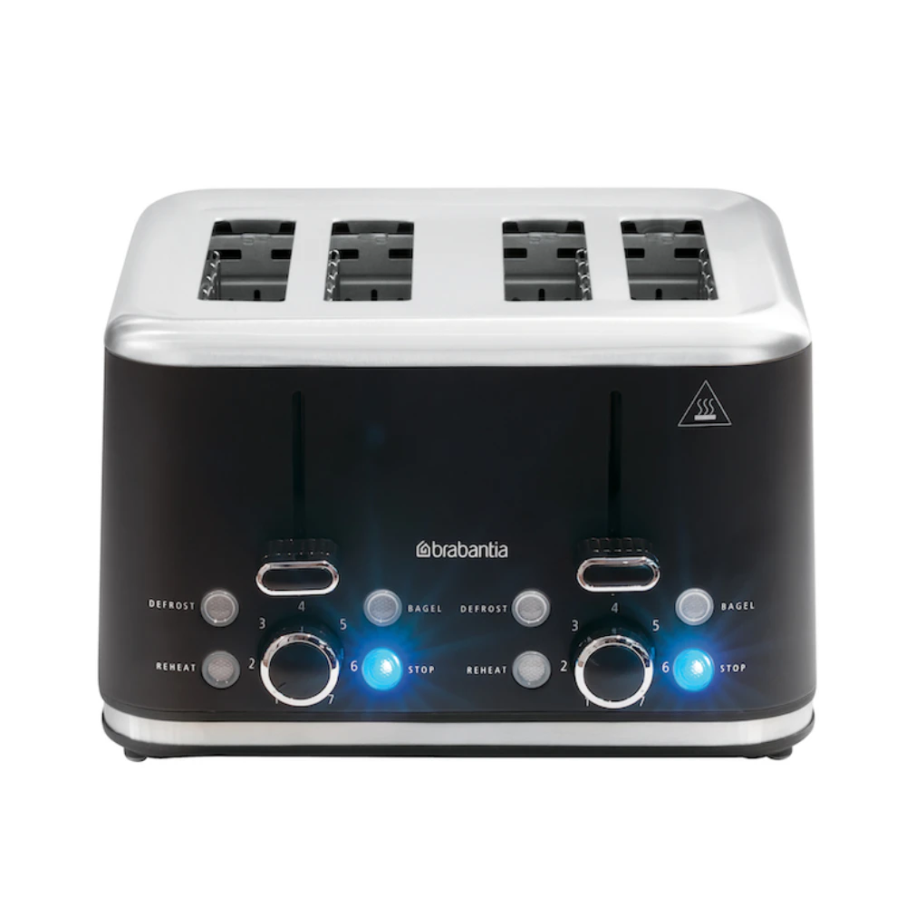 Brabantia 4 Slice Toaster Matte Black