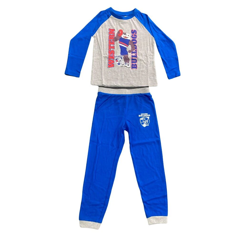 Western Bulldogs Kids Raglan Cuffed PJ Set