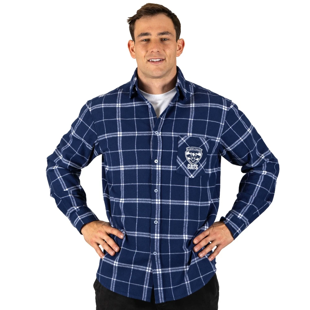 Geelong Cats Mustang Flannel Shirt