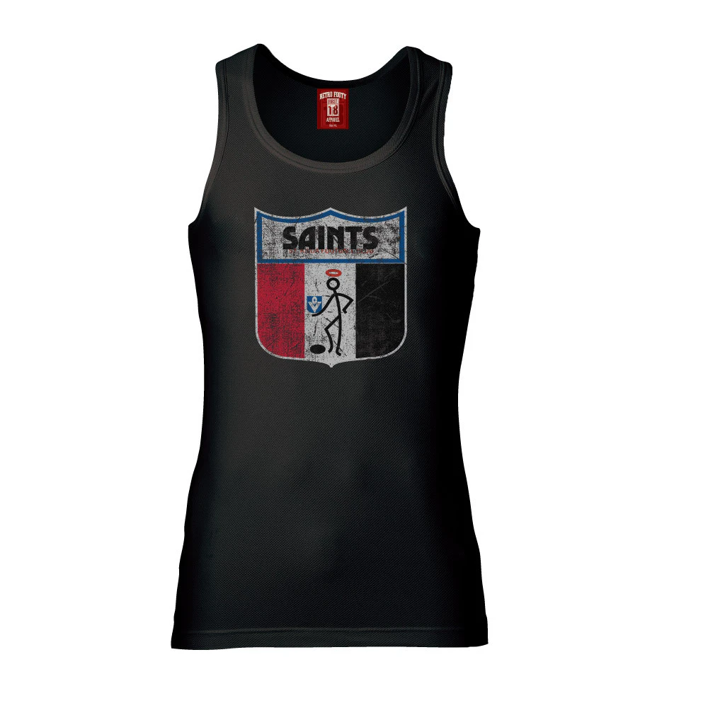 St Kilda Saints Mens Retro Logo Singlet