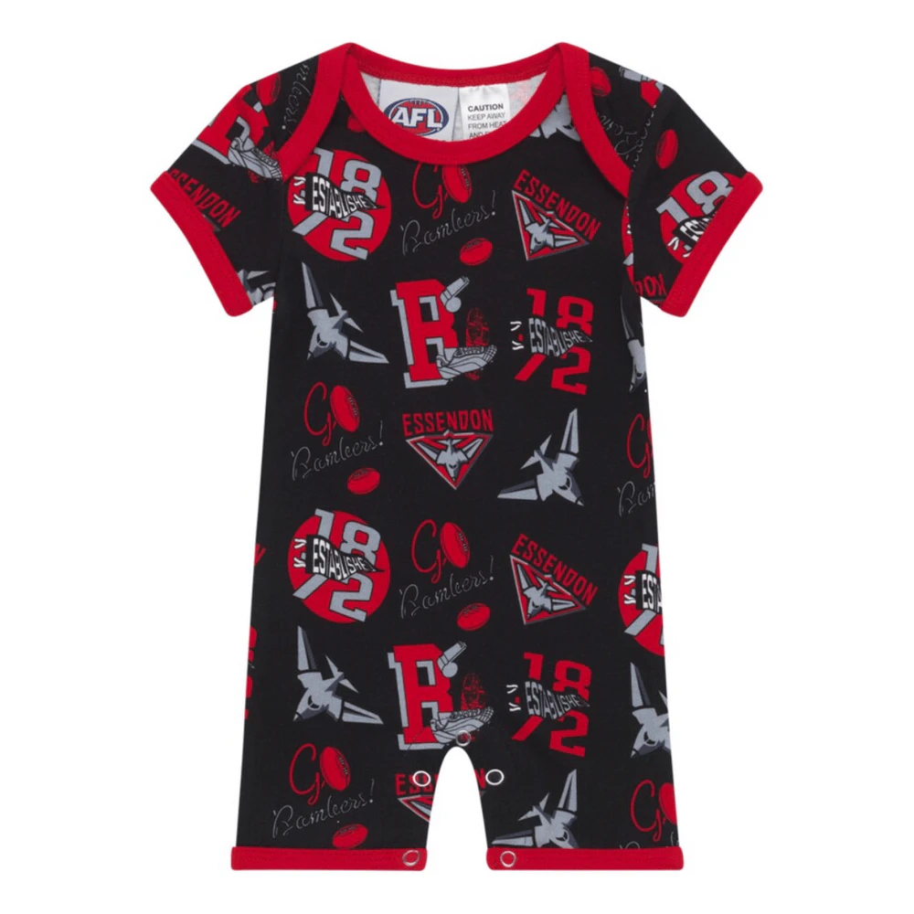 Essendon Bombers Babies Short Bodysuit