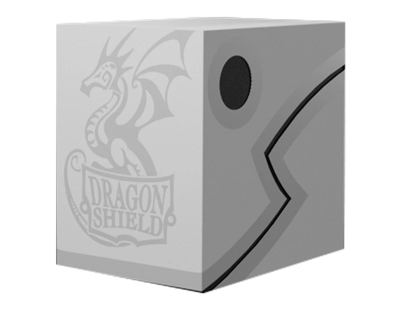 Dragon Shield Revised Double Shell - Ashen White/Black Deck Box