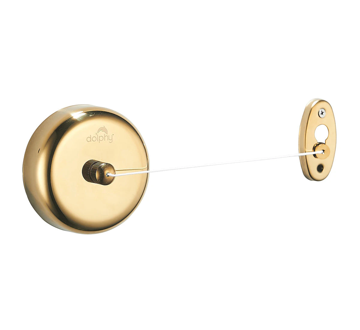 Dolphy Retractable Stainless Steel Round Clothesline - Gold