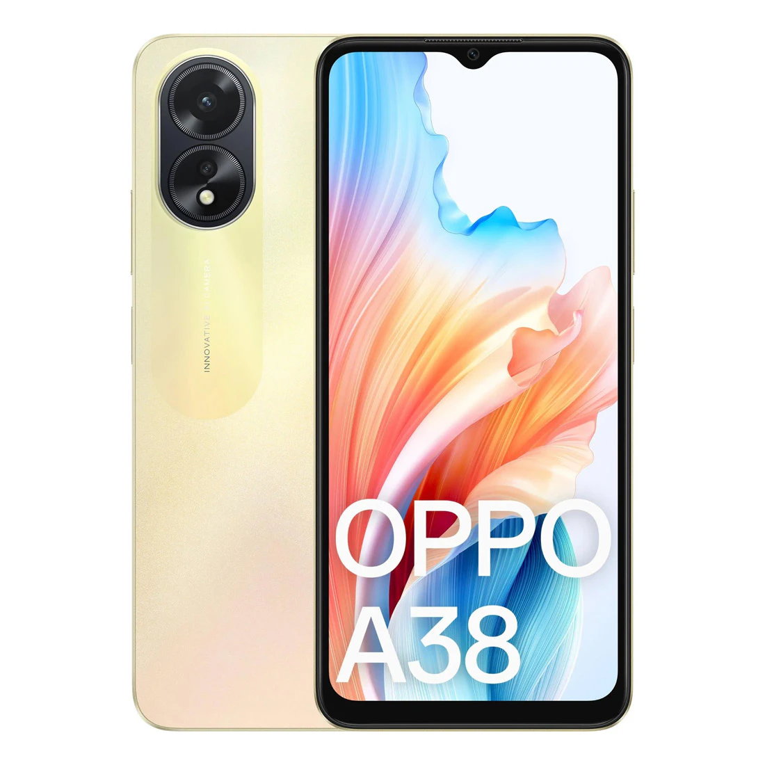 OPPO A38 (Dual Sim, 128GB/4GB,  6.56'',  CPH2579) - Gold