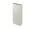 Samsung 45W Super FAST charging 3 x USB-C Port PD 20,000mAh Power Bank Battery Pack - Beige