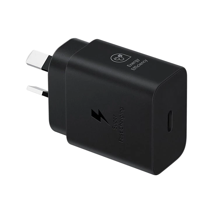 Samsung AC Charger 25W USB-C  (2024 GAN Model) - Black (No Cable)