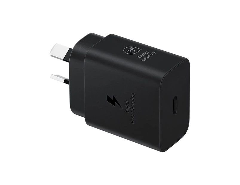 Samsung AC Charger 25W USB-C  (2024 GAN Model) - Black (No Cable)