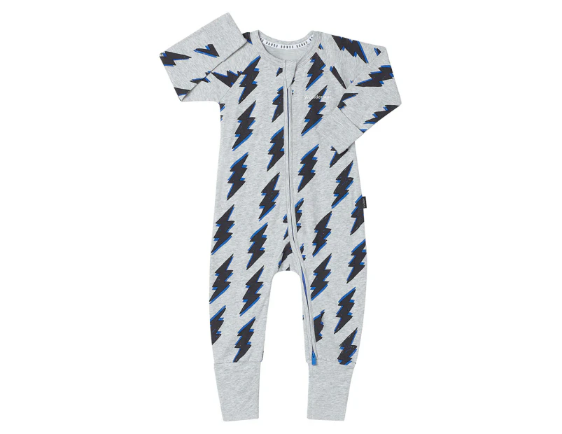 Bonds Baby Zip Wondersuit - Striking Storm/Grey Marle