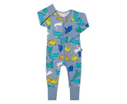 Bonds Baby Zip Wondersuit - Happy Easter/Blue