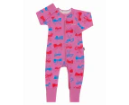 Bonds Baby Zip Wondersuit - Take A Bow/Foolish Pink