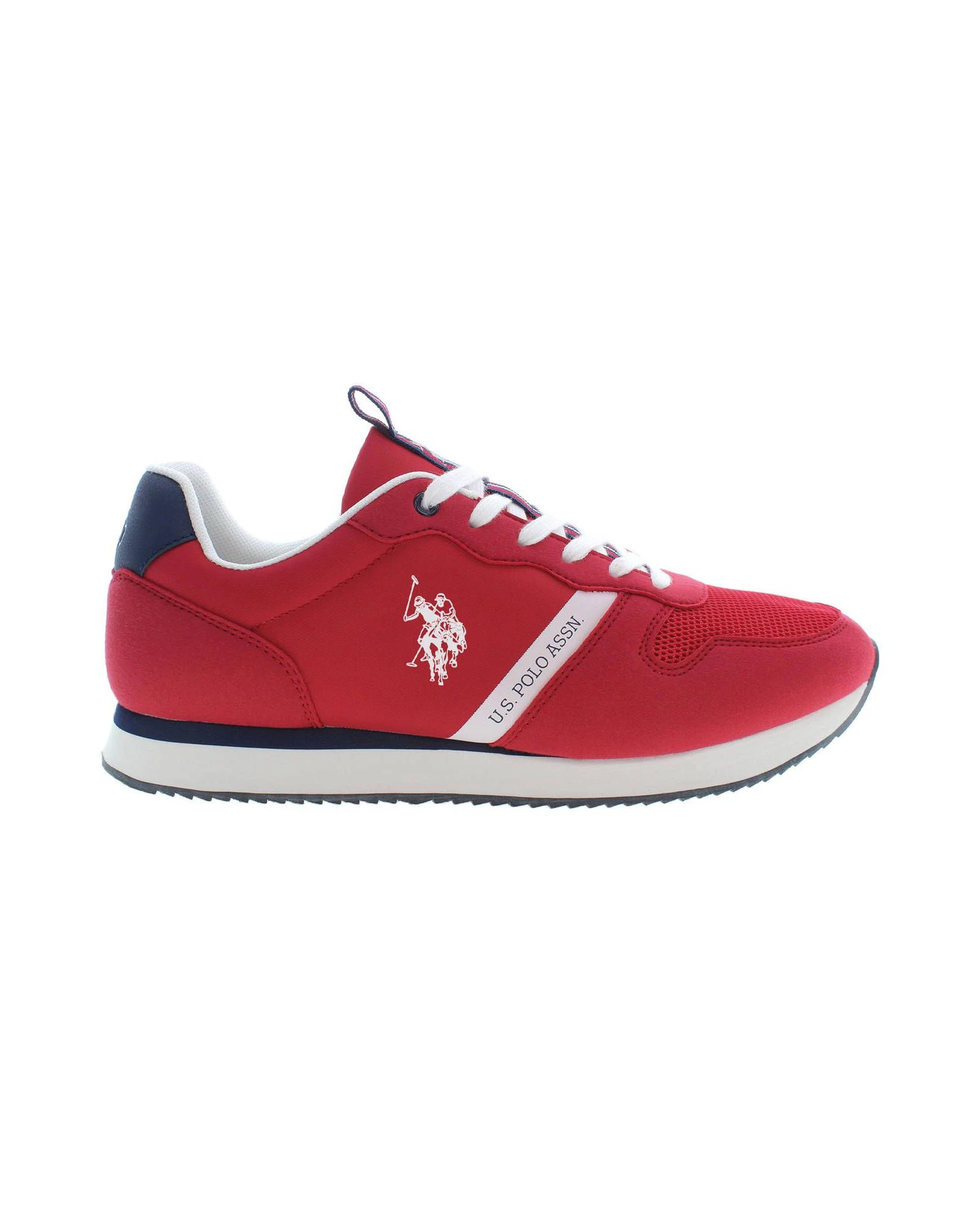 Polyester Sneaker with Contrasting Details and Logo