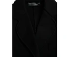 Elegant  Designer Blazer with Notch Lapels and Button Closure