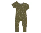 Bonds Baby Poodlette Zip Wondersuit - Ditsy Dots/Hiker Green