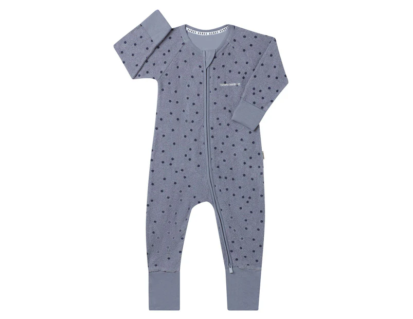 Bonds Baby Poodlette Zip Wondersuit - Ditsy Dots/Paris Purple