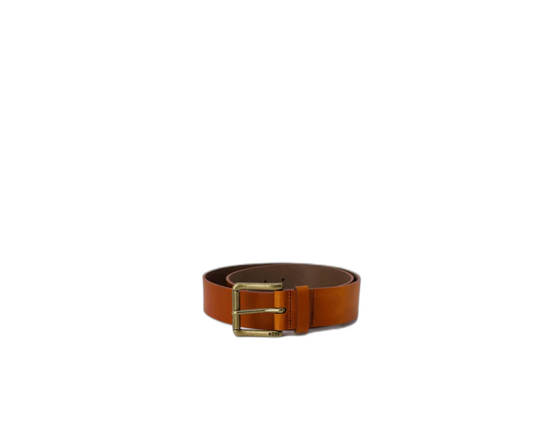 Leather Belt with Buckle Fastening