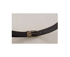 High-Quality Leather Belt with Metal Buckle Closure