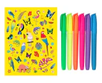 Kaleidoscope Neon Jungle Colouring Kit