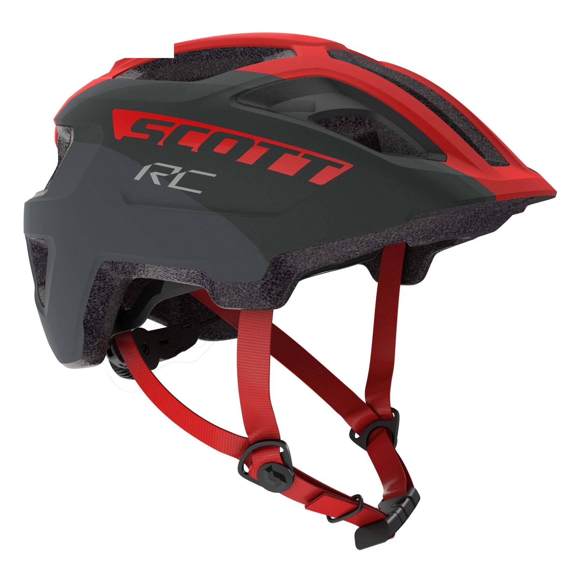 Scott Spunto Junior Kids Helmet - Grey/Red RC