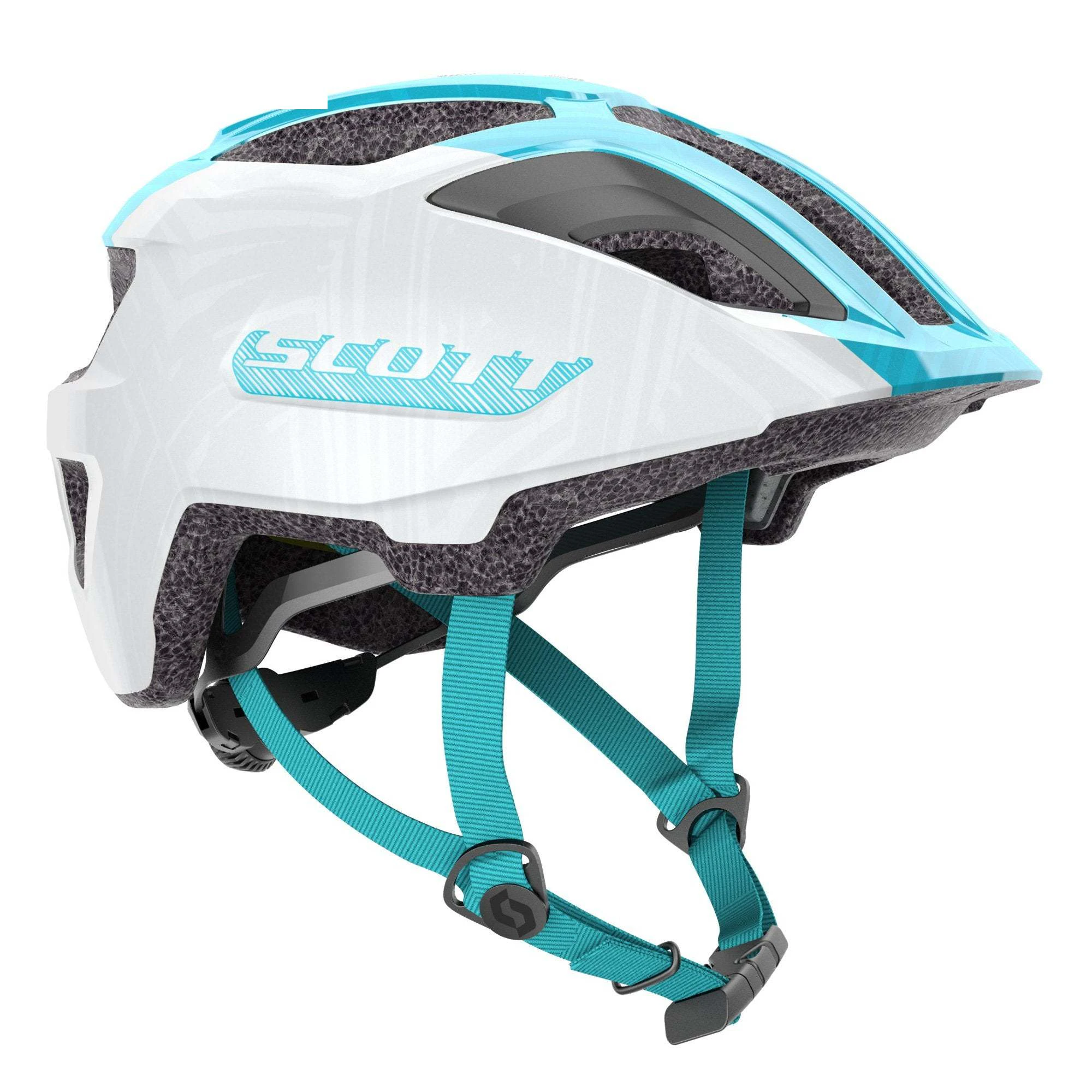 Scott Spunto Junior Kids Helmet - Pearl White/Breeze Blue