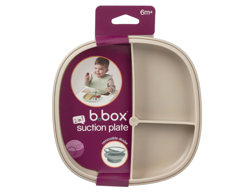 b.box 2-in-1 Suction Plate - Latte