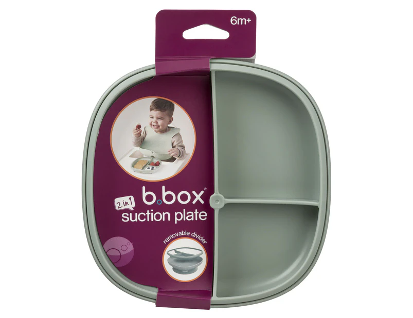 b.box 2-in-1 Suction Plate - Sage