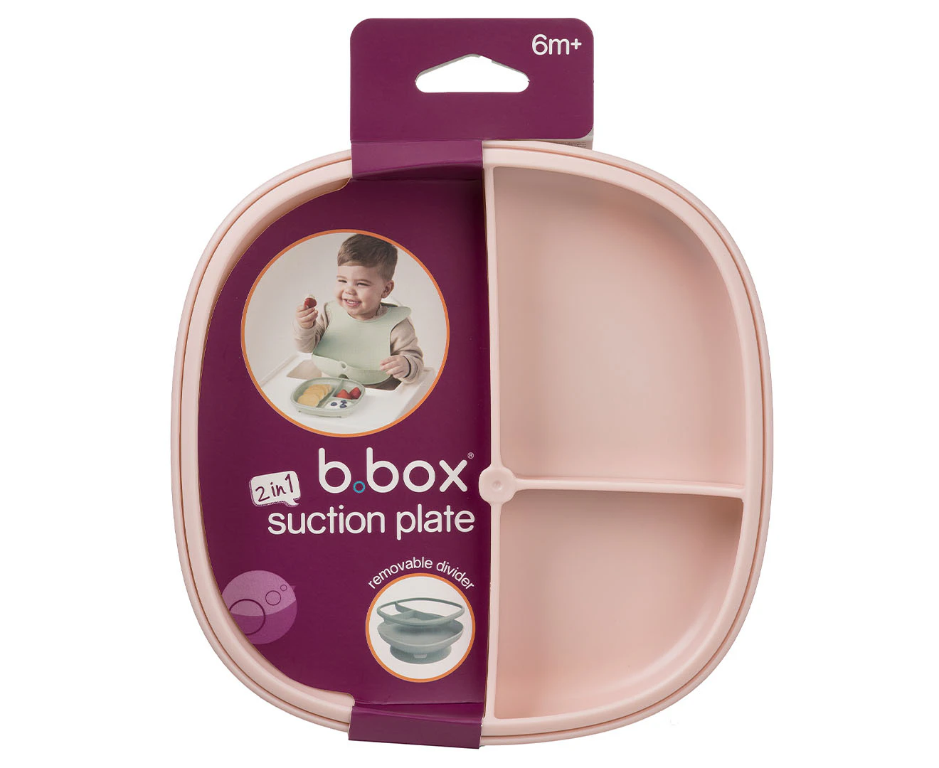 b.box 2-in-1 Suction Plate - Blush