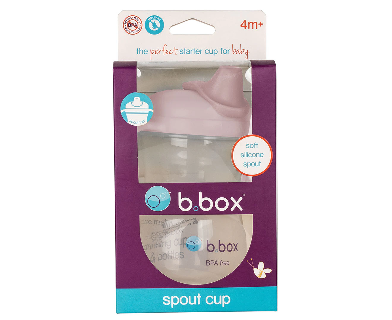 b.box 240mL Spout Cup - Blush