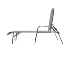 Sun Loungers 2 pcs with Table Steel Anthracite