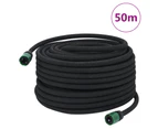 vidaXL Garden Soaker Hose Black 0.6" 50 m Rubber