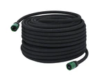 vidaXL Garden Soaker Hose Black 0.6" 50 m Rubber