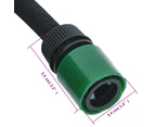 vidaXL Garden Soaker Hose Black 0.6" 50 m Rubber