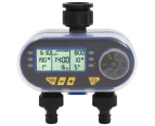 vidaXL Automatic Digital Water Timer with Dual Outlet