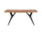 vidaXL Dining Table 160x80x76 cm Solid Acacia Wood
