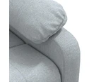 vidaXL Recliner Chair Light Grey Fabric