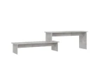 vidaXL TV Cabinet Concrete Grey 180x30x43 cm Engineered Wood