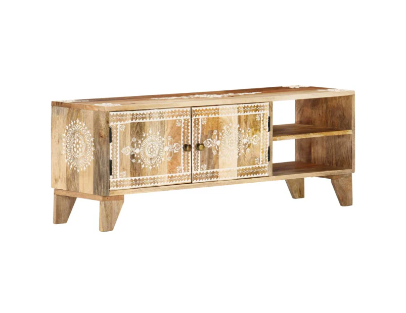 vidaXL TV Cabinet 110x30x40 cm Solid Wood Mango