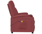 vidaXL Massage Chair Wine Red Faux Leather