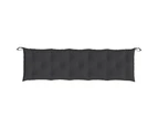 vidaXL Garden Bench Cushions 2pcs Black 180x50x7cm Oxford Fabric