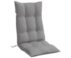 vidaXL Highback Chair Cushions 4 pcs Grey Oxford Fabric