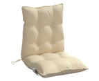 vidaXL Lowback Chair Cushions 2 pcs Beige Oxford Fabric