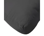 vidaXL Pallet Cushion Black 70x70x12 cm Fabric