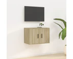 vidaXL Wall Mounted TV Cabinet Sonoma Oak 57x34.5x40 cm