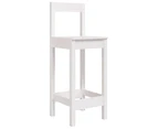 vidaXL Bar Chairs 2 pcs White 40x41.5x112 cm Solid Wood Pine