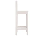 vidaXL Bar Chairs 2 pcs White 40x41.5x112 cm Solid Wood Pine