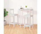 vidaXL Bar Chairs 2 pcs White 40x41.5x112 cm Solid Wood Pine