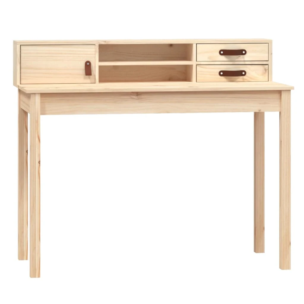 vidaXL Desk 110x50x93 cm Solid Wood Pine